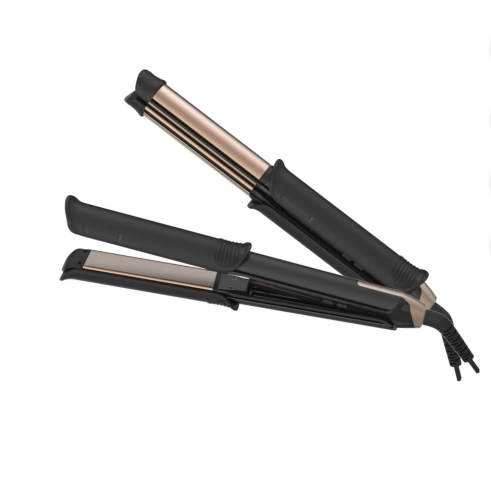 Remington Black and Gold 2-in-1 Hair Straightener and Curling Iron New in Box